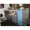 Image 1 : Desk, (2) Filing Cabinets, Contents