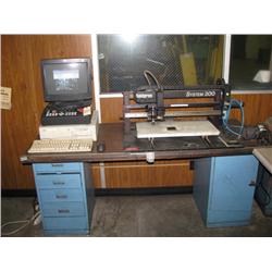 Desk, Computer and Engraver