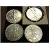 4- American Silver Eagles (UNC) 87, 89, 90 & 2004