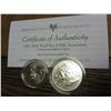 1991-95 WWII 50th Anniversary Two Coin UNC Set