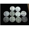 Image 1 : 10 Assorted 1943 Lincoln Steel Cents (Some UNC's)
