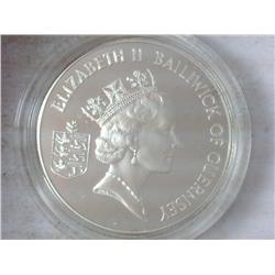 1987 Guernsey Silver Proof 2 Pound Coin