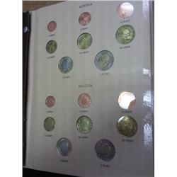 European Union Euro Coin Set In Dansco Album UNC