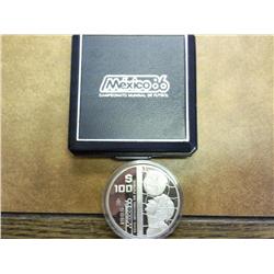 1985 Mexico 100 Peso Silver Proof Coin