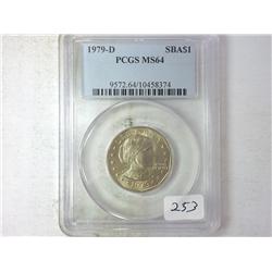 1979-D SBA Dollar PCGS MS64