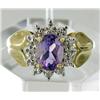 .9ct Amethyst & Diamond 10k Gold Ladies Ring (JEW-1778)