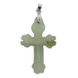 18.15ct Burma Imperial Jadeite Cross Pendant (JEW-2039)