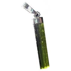 4.50ct Pendant In Sterling Brazil Tourmaline Crystal Beautiful (JEW-2049)