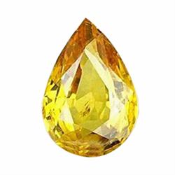 1.27ct Genuine Yellow Sapphire Pear Africa  (GEM-20979)