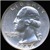1964 Washington 25c Silver Quarter Coin Graded GEM (COI-6849)
