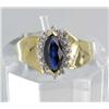 .85ctw Blue Sapphire & Diamond 10k Gold Lady Ring (JEW-1896)