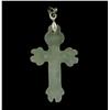 12.76ct Burma Imperial Jadeite Cross Pendant (JEW-2042)