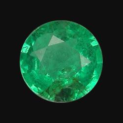 0.19ct Natural Mint Green Zambian Emerald Round  (GEM-20649)