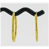 1.5g 23k Gold Hoop Earrings 7/8" (JEW-1910)
