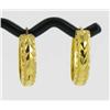 1.5g 23k Gold Hoop Earrings 5/8" (JEW-1911)
