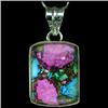 46.5ct Copper Turquoise Sterling Pendant (JEW-2155)