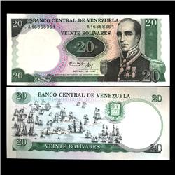 1987 Venezuela 20 Bolivares Crisp Uncirculated Note (CUR-05809)