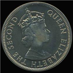 1969 Seychelles Rupee Elizabeth Proof PR68+ (COI-6959)