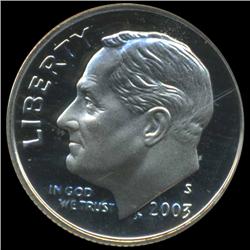 2003S Roosevelt Dime Graded PR70 DCAM (COI-4797)