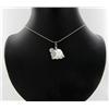 Image 2 : 18k WG Plated Mother of Pearl Turtle Necklace (JEW-1972)