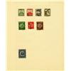 Image 1 : 1940s Israel & Palestine Hand Made Stamp Collection Album Page 8 Pieces (STM-0271)