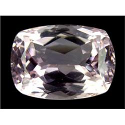 11ct 100% Natural Cushion Cut Pink Afghanistan Kunzite Appraisal Estimate $5500 (GEM-23307)