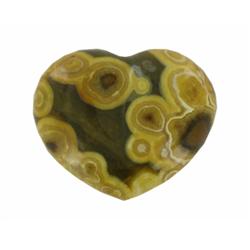 75.54ct Colorful Gem Grade Sea Jasper Heart (GEM-21153)