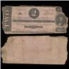 Image 1 : 1862 Rare $2 Confederate Note Circulated (COI-4116)