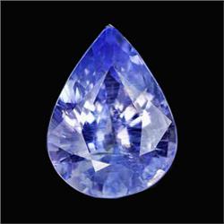 1.61ct Pear Cut Natural Gem Violet Blue Tanzanite  Appraisal Estimate $3220 (GEM-19794)