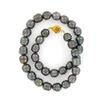 Image 1 : Saltwater Baroque Black Pearl Necklace (JEW-250F)