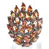 37.38ct Deluxe Top Padparadscha Sapphire Sterling Black Ring (JEW-1558)