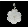 Mother of Pearl Plumeria Pendant (JEW-1931)