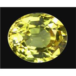 1.16ct Extreme Yellow Oval Sapphire Ceylon (GEM-19843)