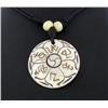 Tibet Handcarved Bone Pendant Necklace (ANT-934)