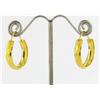 22k Gold Vermeil Earrings 3/4" (JEW-1601)