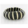 Water Buffalo Horn & Bone Stretch Bracelet (JEW-1917)