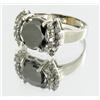 2.5ct Black & White Diamond Ladies 14k White Gold Ring (JEW-1435)