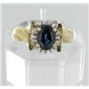Image 1 : 1.1ctw Amethyst & Diamond 10k Gold Lady Ring (JEW-1898)