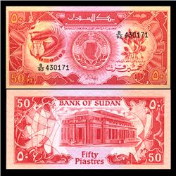 1987 Sudan 50 Piastres Note Crisp Unc (CUR-05932)