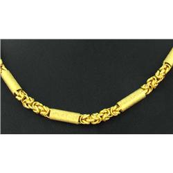 22k Gold Vermeil Heavy Necklace 22" (JEW-2001)