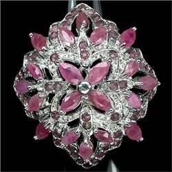 67ct Top Rich Red Ruby Sterling Ring (JEW-2157)