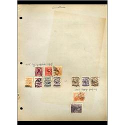 1925 Austria Hand Made Stamp Collection Album Page  12 Pieces (STM-0136)