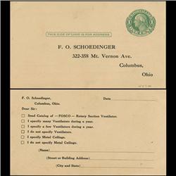 1914 US Washington 1c Postcard Nice (STM-0635)