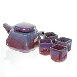 Excellent Glazed Ceramic Tea Set (CLB-218)