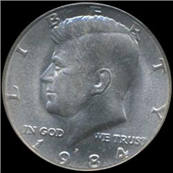 1984 Kennedy Half 50c Coin Graded GEM (COI-6916)