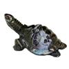 122.4ct Handcarved Rare Australian Boulder Opal Turtle (GEM-20379)
