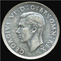 1944 Britain George VI Florin AU+ (COI-7091)