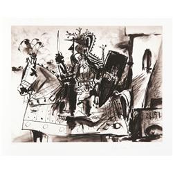 Pablo Picasso, Cavalier en Armure, Lithograph