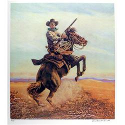 Rockwell Smith, Don't Crowd Me, Lithograph