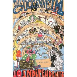 Red Grooms, Guggenheim, Lithograph